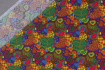 Бязь набивная 262 Ив 120 гр/м.кв. Любава - изображение