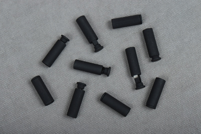 Концевик 7*20мм металл прорезиненый Черный - изображение