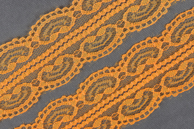Кружево 45мм капроновое Оранжевый - изображение