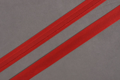 Атласная косая бейка 15мм Красный 162 - изображение