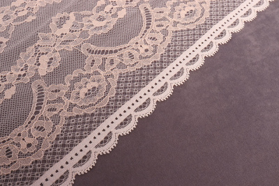 Кружево 230мм эластичное Бежевый 1922 - изображение