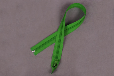 Молния разъёмная 55см Т5 спираль Зеленый 239 - изображение