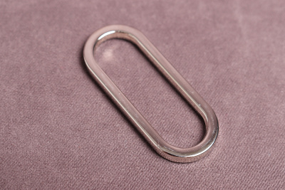 Кольцо неразъемное 40мм металл Никель - изображение