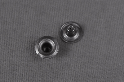 Кнопки пробивные Альфа 15мм Пластик Серо- зеленый - изображение