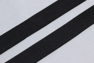 Тесьма эластичная 20мм Стандарт Черный - изображение