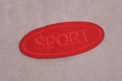 Термоаппликация 75*30мм LА557 Красный - изображение