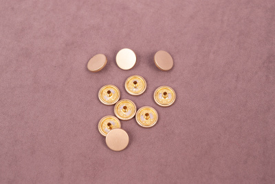 Кнопки пробивные 15мм декоративная Матовое Золото - изображение