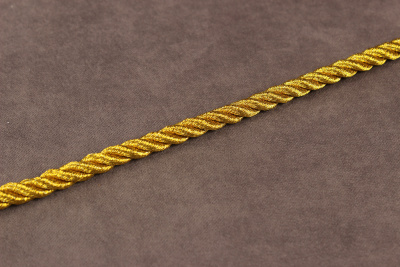 Шнур витой 5мм Золото - изображение