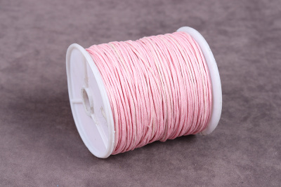 Шнур вощёный 1мм Св.Розовый - изображение
