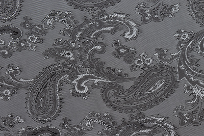 Подклад вискоза-жаккард Огурцы Т-528 Серый - изображение