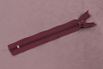 Молния 18см Т5 неразъемная спираль  Бордовый 179 - изображение