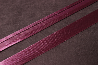 Атласная косая бейка 15мм Пыльно-розовый 391 - изображение
