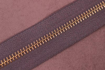 Молния металлическая  рулонная Т5 Серый 311/Золото - изображение