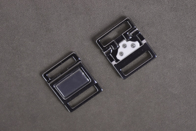 Застёжка для купальника металл 15мм Никель - изображение