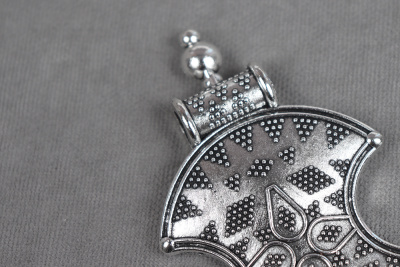 Этническое украшение 50*90мм подвеска m4815 Серебро - изображение