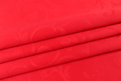 Столовая ткань Журавинка ветка Красный 2233/181763 (3м) - изображение