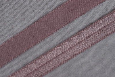 Трикотажная бейка  15мм Глянец Кофейно-розовый - изображение