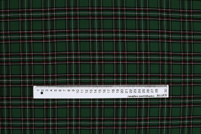 Клетка костюмная 24379 Т.зеленый/белый/красный - изображение