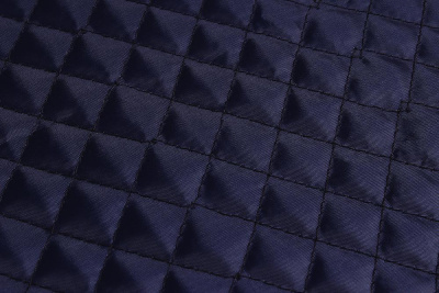 Стежка на капроне нитепрошивная мелкая клетка Т.синий 014 - изображение