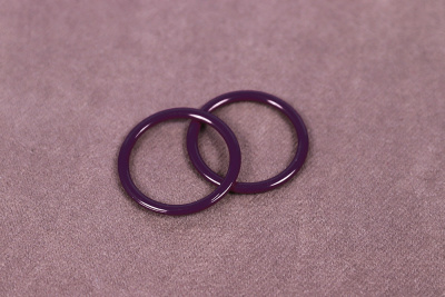 Кольцо для бретелей 15мм металл  Сливовое вино - изображение