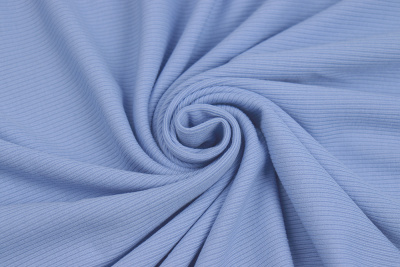 Трикотаж лапша с начесом Голубой - изображение