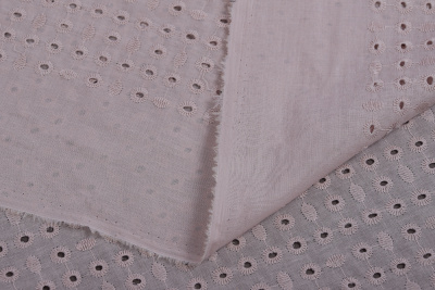 Хлопок вышивка Св.трюфельный - изображение