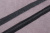 Лента клеевая 12мм нитепрошивная по косой с тесьмой Черный