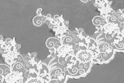 Кружево 280мм свадебное Белый LP226 - изображение