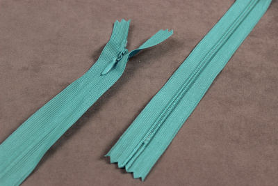 Молния потайная 18см нейлон Бирюза 198 - изображение