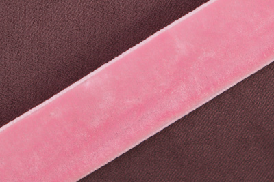 Лента бархатная 20мм Розовый 8526 - изображение