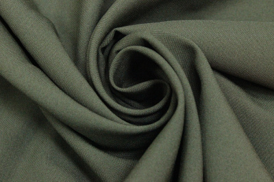 Габардин однотонный Хаки - изображение