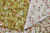 Штапель набивной 7459 100гр/м.кв.Мелкие цветы на оливковом