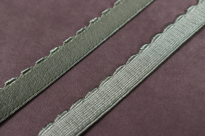 Резинка отделочная становая 12мм Серо-зеленый - изображение