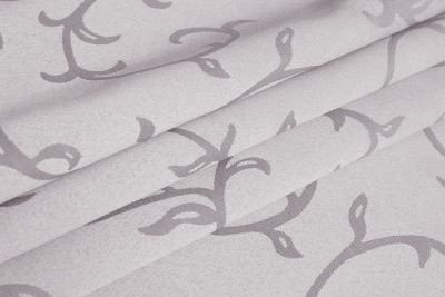 Столовая ткань Журавинка ветка Серая 1927(2677)/010301 - изображение
