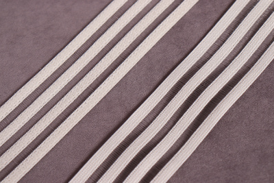 Тесьма эластичная 30мм с прозрачными вставками Бежевый - изображение