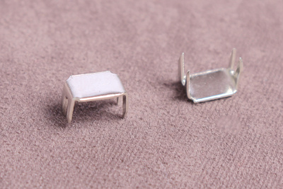 Ограничитель нижний Т8 для метал.молнии Никель - изображение