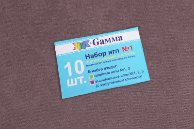 Иглы для ручного шитья №1 Gamma 10шт - изображение