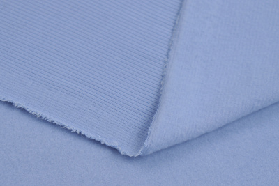 Трикотаж лапша с начесом Голубой - изображение