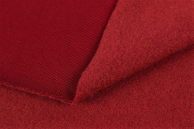 Полотно футерованное Penye 3-нитка 330 гр/м.кв.начес Бордо вишня - изображение