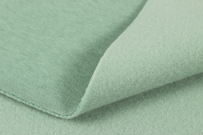Полотно футерованное Penye 3-нитка 320гр/м.кв.начес Зеленый гранит - изображение