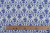 Штапель набивной 11978 Орнамент синий на белом