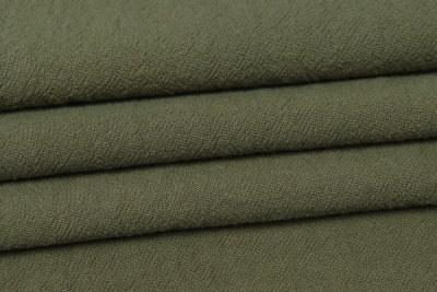 Хлопок стоунвош 8020 Хаки - изображение