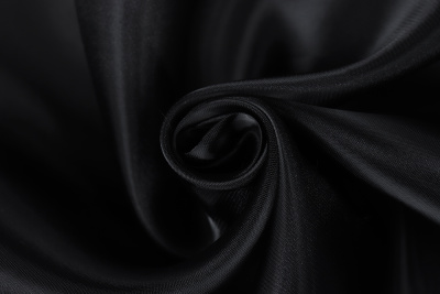 Органза плательная Черный - изображение