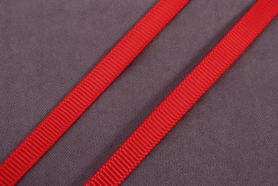 Репсовая лента 6мм Красный 26 - изображение