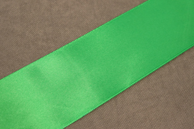 Лента атласная 50мм Зеленый №076 - изображение