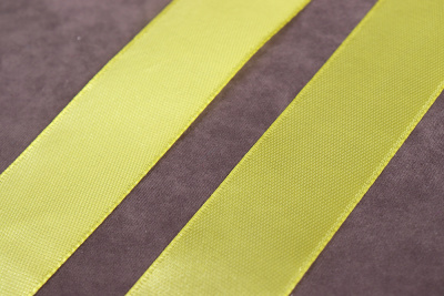 Лента атласная 25мм Желтый №015 - изображение