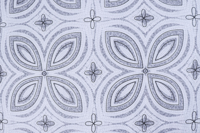 Сатин набивной 220 Твил Мозайка - изображение