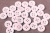 Пуговица 11мм 4х прок. CN 2809 Розовый с белыми крапинками