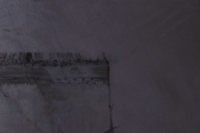 Подкладочная однотонная таффета Черный - изображение