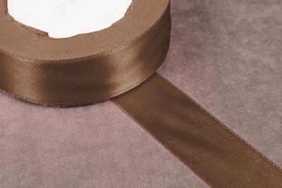 Лента атласная 25мм Т.Шоколадный 070 - изображение